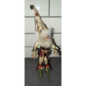 Mark Roberts Collection‎ Workshop Fairy Elf Santa Stars Red Green Figurine